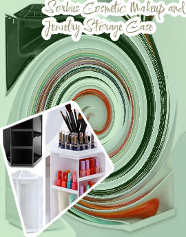 Rotating cosmetic storage box