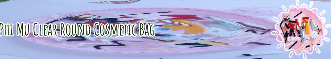 Round cosmetic bag